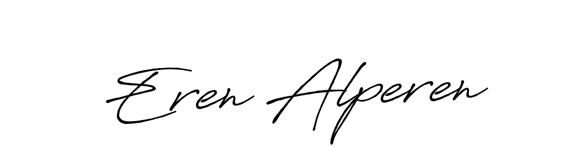 Design your own signature with our free online signature maker. With this signature software, you can create a handwritten (Antro_Vectra_Bolder) signature for name Eren Alperen. Eren Alperen signature style 7 images and pictures png