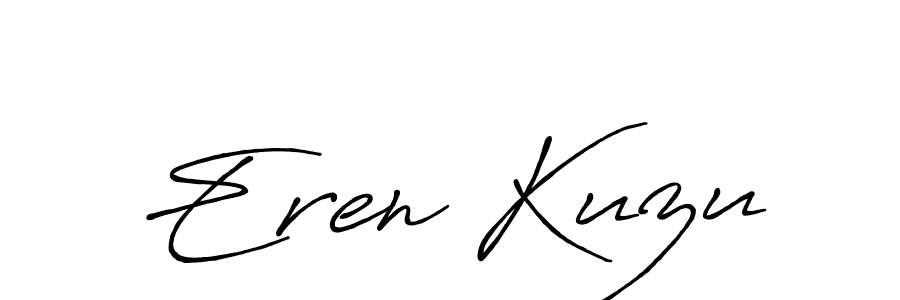 Also we have Eren Kuzu name is the best signature style. Create professional handwritten signature collection using Antro_Vectra_Bolder autograph style. Eren Kuzu signature style 7 images and pictures png