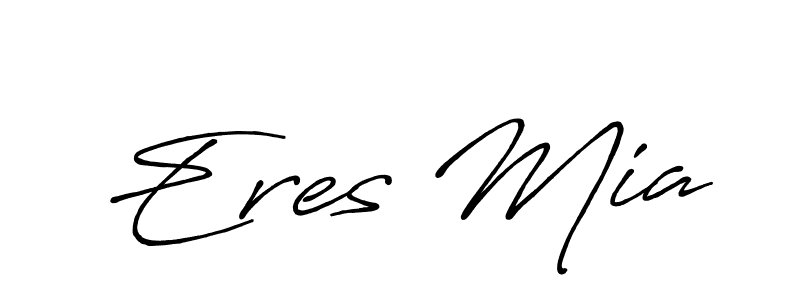 Antro_Vectra_Bolder is a professional signature style that is perfect for those who want to add a touch of class to their signature. It is also a great choice for those who want to make their signature more unique. Get Eres Mia name to fancy signature for free. Eres Mia signature style 7 images and pictures png