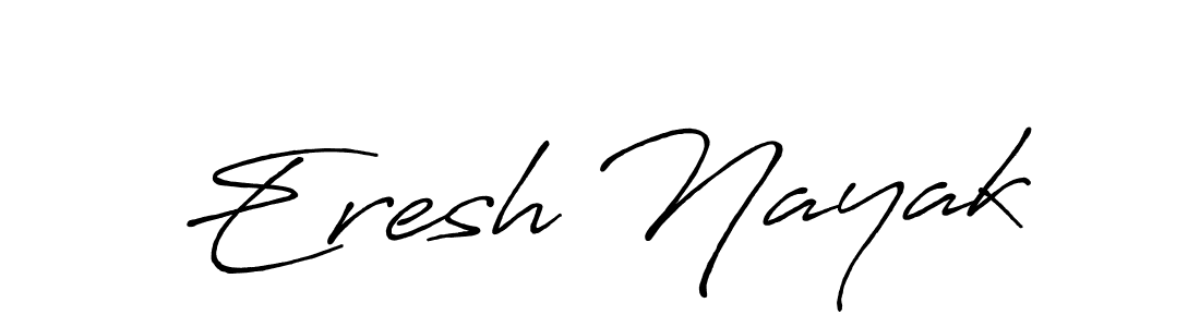 How to make Eresh Nayak name signature. Use Antro_Vectra_Bolder style for creating short signs online. This is the latest handwritten sign. Eresh Nayak signature style 7 images and pictures png