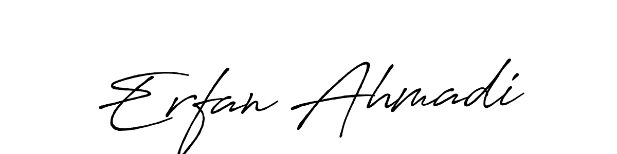 Make a short Erfan Ahmadi signature style. Manage your documents anywhere anytime using Antro_Vectra_Bolder. Create and add eSignatures, submit forms, share and send files easily. Erfan Ahmadi signature style 7 images and pictures png