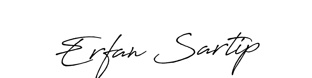 Use a signature maker to create a handwritten signature online. With this signature software, you can design (Antro_Vectra_Bolder) your own signature for name Erfan Sartip. Erfan Sartip signature style 7 images and pictures png