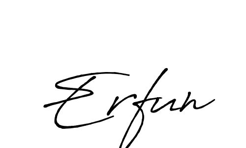 Make a beautiful signature design for name Erfun. Use this online signature maker to create a handwritten signature for free. Erfun signature style 7 images and pictures png
