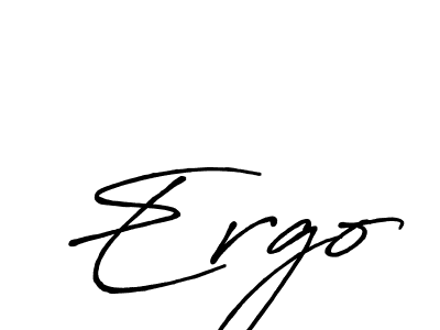 How to make Ergo signature? Antro_Vectra_Bolder is a professional autograph style. Create handwritten signature for Ergo name. Ergo signature style 7 images and pictures png
