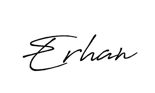 Make a beautiful signature design for name Erhan. With this signature (Antro_Vectra_Bolder) style, you can create a handwritten signature for free. Erhan signature style 7 images and pictures png