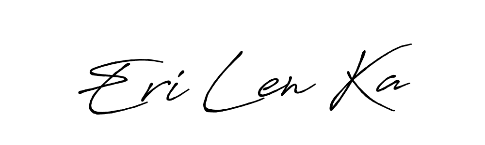 if you are searching for the best signature style for your name Eri Len Ka. so please give up your signature search. here we have designed multiple signature styles  using Antro_Vectra_Bolder. Eri Len Ka signature style 7 images and pictures png