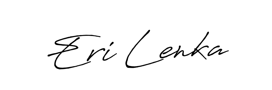 Make a beautiful signature design for name Eri Lenka. With this signature (Antro_Vectra_Bolder) style, you can create a handwritten signature for free. Eri Lenka signature style 7 images and pictures png