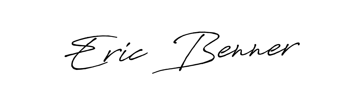 Create a beautiful signature design for name Eric  Benner. With this signature (Antro_Vectra_Bolder) fonts, you can make a handwritten signature for free. Eric  Benner signature style 7 images and pictures png