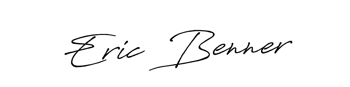 Create a beautiful signature design for name Eric  Benner. With this signature (Antro_Vectra_Bolder) fonts, you can make a handwritten signature for free. Eric  Benner signature style 7 images and pictures png