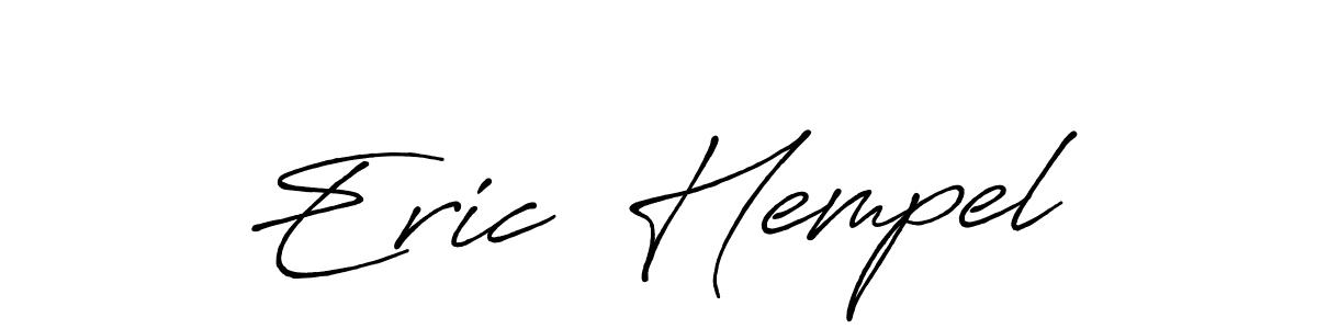 Create a beautiful signature design for name Eric  Hempel. With this signature (Antro_Vectra_Bolder) fonts, you can make a handwritten signature for free. Eric  Hempel signature style 7 images and pictures png