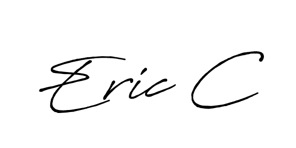 The best way (Antro_Vectra_Bolder) to make a short signature is to pick only two or three words in your name. The name Eric C include a total of six letters. For converting this name. Eric C signature style 7 images and pictures png