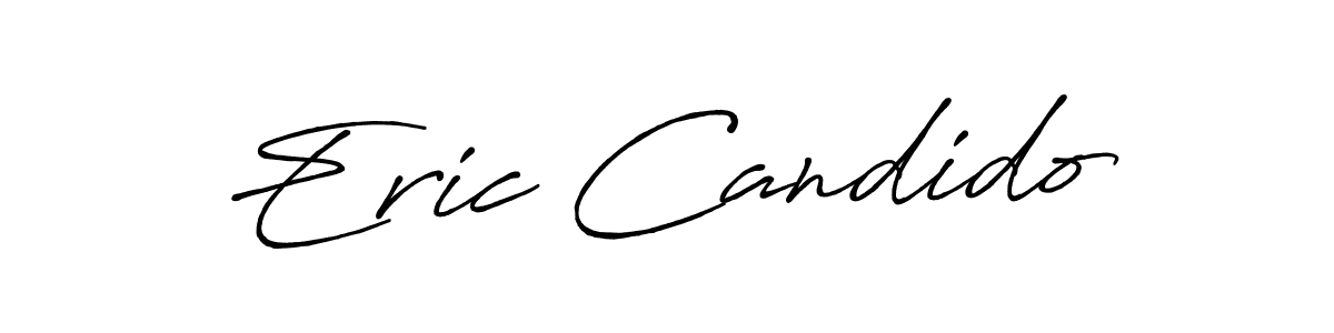How to make Eric Candido name signature. Use Antro_Vectra_Bolder style for creating short signs online. This is the latest handwritten sign. Eric Candido signature style 7 images and pictures png
