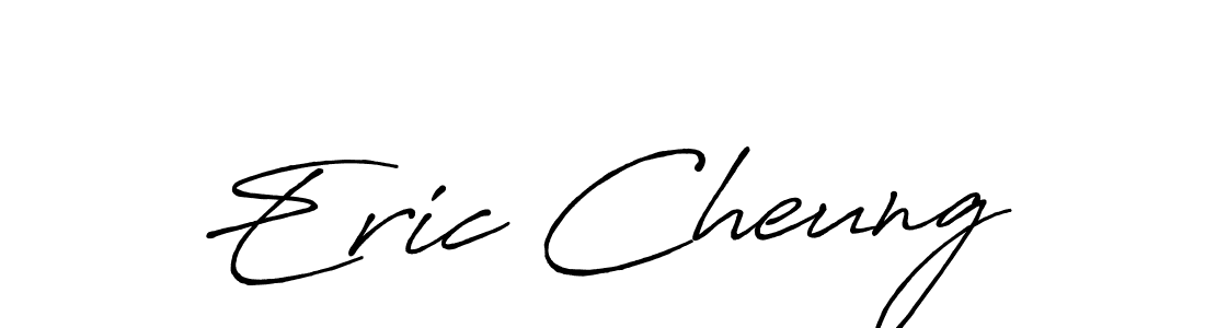 Make a beautiful signature design for name Eric Cheung. With this signature (Antro_Vectra_Bolder) style, you can create a handwritten signature for free. Eric Cheung signature style 7 images and pictures png