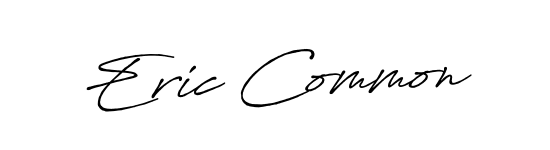 Eric Common stylish signature style. Best Handwritten Sign (Antro_Vectra_Bolder) for my name. Handwritten Signature Collection Ideas for my name Eric Common. Eric Common signature style 7 images and pictures png