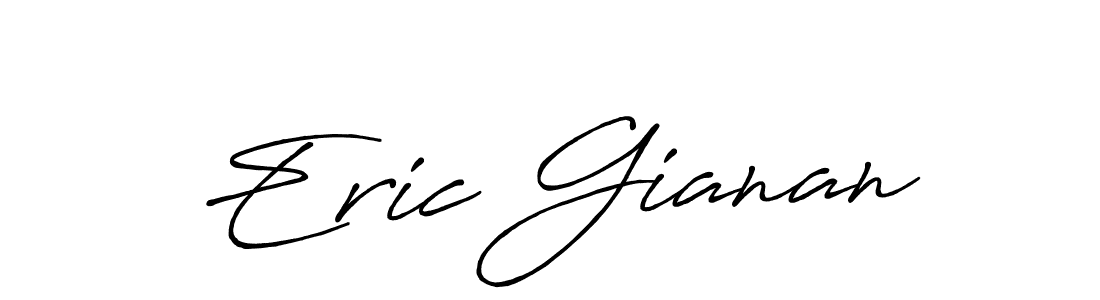 You should practise on your own different ways (Antro_Vectra_Bolder) to write your name (Eric Gianan) in signature. don't let someone else do it for you. Eric Gianan signature style 7 images and pictures png