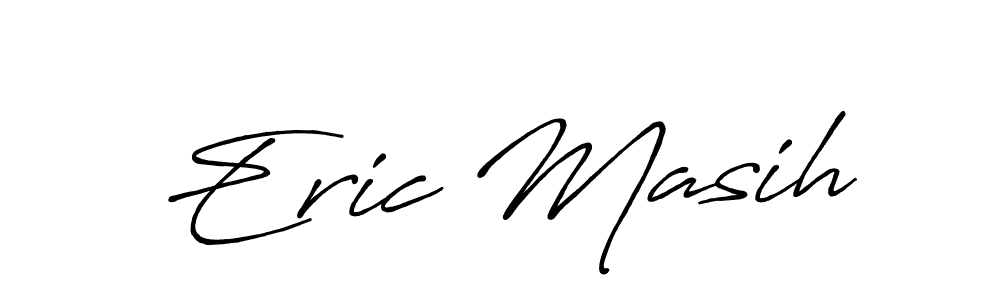 Use a signature maker to create a handwritten signature online. With this signature software, you can design (Antro_Vectra_Bolder) your own signature for name Eric Masih. Eric Masih signature style 7 images and pictures png