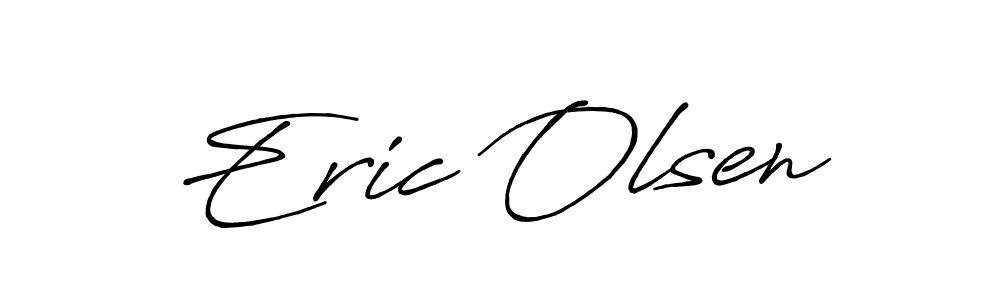 Create a beautiful signature design for name Eric Olsen. With this signature (Antro_Vectra_Bolder) fonts, you can make a handwritten signature for free. Eric Olsen signature style 7 images and pictures png