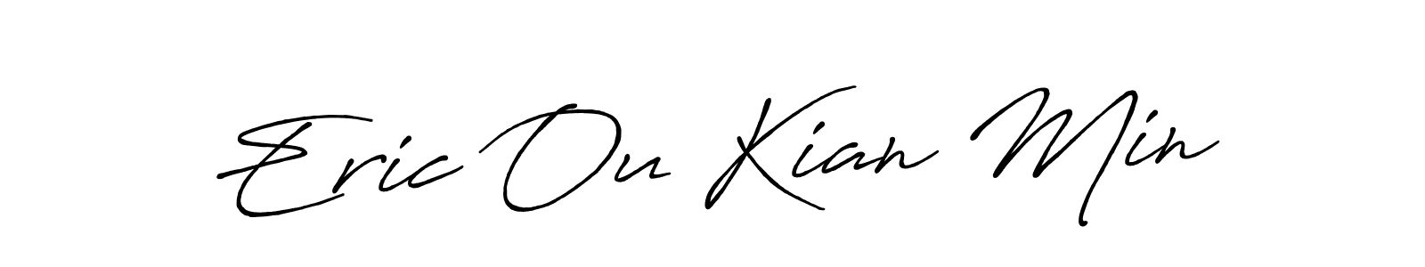 Also we have Eric Ou Kian Min name is the best signature style. Create professional handwritten signature collection using Antro_Vectra_Bolder autograph style. Eric Ou Kian Min signature style 7 images and pictures png
