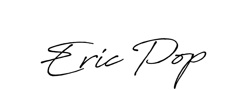 The best way (Antro_Vectra_Bolder) to make a short signature is to pick only two or three words in your name. The name Eric Pop include a total of six letters. For converting this name. Eric Pop signature style 7 images and pictures png