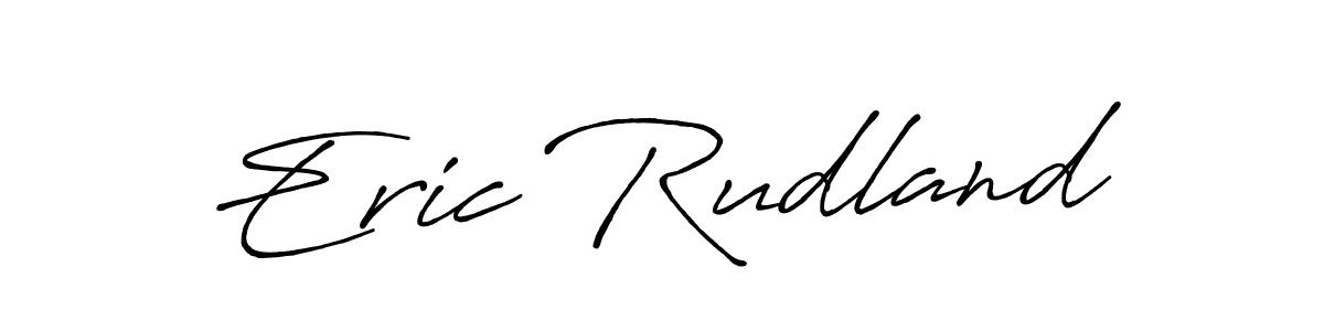 Eric Rudland stylish signature style. Best Handwritten Sign (Antro_Vectra_Bolder) for my name. Handwritten Signature Collection Ideas for my name Eric Rudland. Eric Rudland signature style 7 images and pictures png