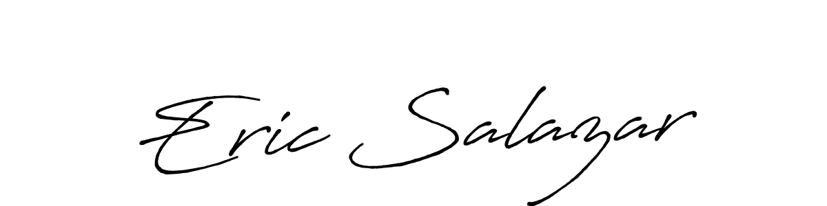 Use a signature maker to create a handwritten signature online. With this signature software, you can design (Antro_Vectra_Bolder) your own signature for name Eric Salazar. Eric Salazar signature style 7 images and pictures png