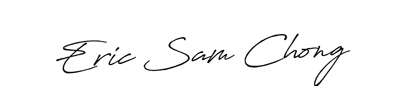 Eric Sam Chong stylish signature style. Best Handwritten Sign (Antro_Vectra_Bolder) for my name. Handwritten Signature Collection Ideas for my name Eric Sam Chong. Eric Sam Chong signature style 7 images and pictures png