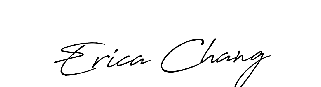 Design your own signature with our free online signature maker. With this signature software, you can create a handwritten (Antro_Vectra_Bolder) signature for name Erica Chang. Erica Chang signature style 7 images and pictures png