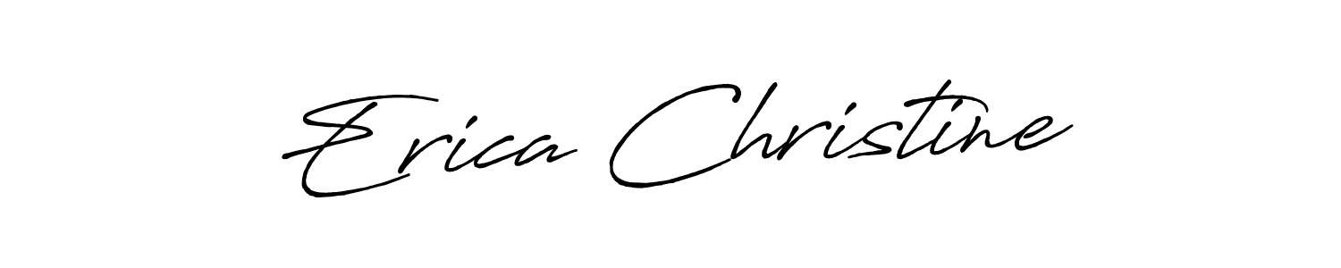 Once you've used our free online signature maker to create your best signature Antro_Vectra_Bolder style, it's time to enjoy all of the benefits that Erica Christine name signing documents. Erica Christine signature style 7 images and pictures png