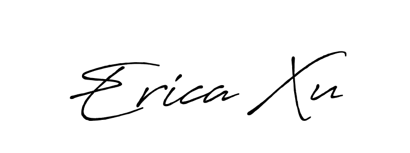 You should practise on your own different ways (Antro_Vectra_Bolder) to write your name (Erica Xu) in signature. don't let someone else do it for you. Erica Xu signature style 7 images and pictures png