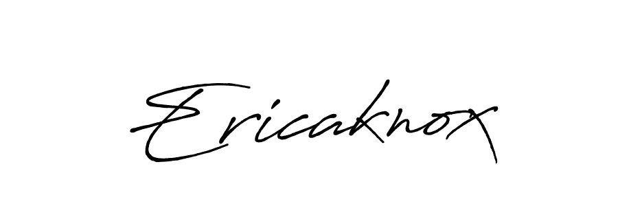 How to make Ericaknox name signature. Use Antro_Vectra_Bolder style for creating short signs online. This is the latest handwritten sign. Ericaknox signature style 7 images and pictures png