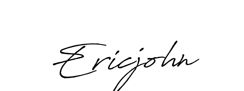if you are searching for the best signature style for your name Ericjohn. so please give up your signature search. here we have designed multiple signature styles  using Antro_Vectra_Bolder. Ericjohn signature style 7 images and pictures png