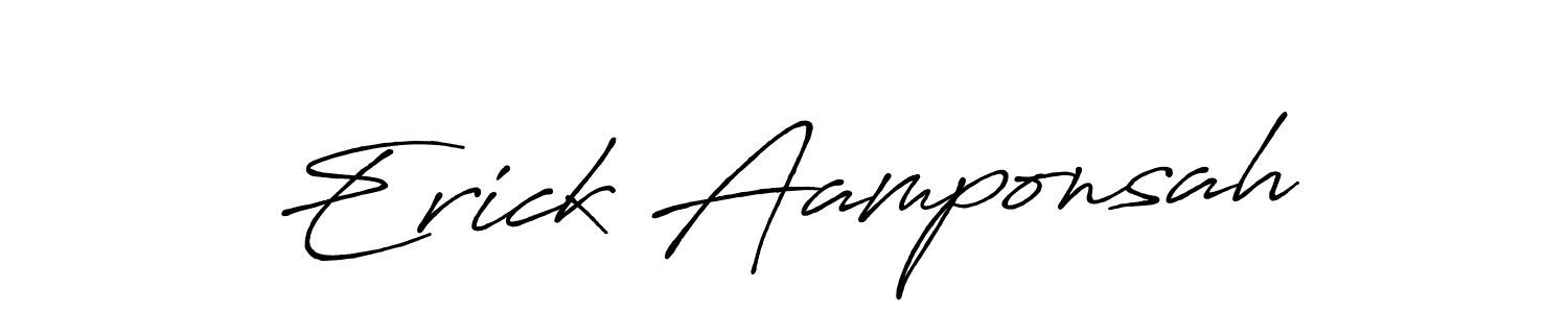 Also You can easily find your signature by using the search form. We will create Erick Aamponsah name handwritten signature images for you free of cost using Antro_Vectra_Bolder sign style. Erick Aamponsah signature style 7 images and pictures png