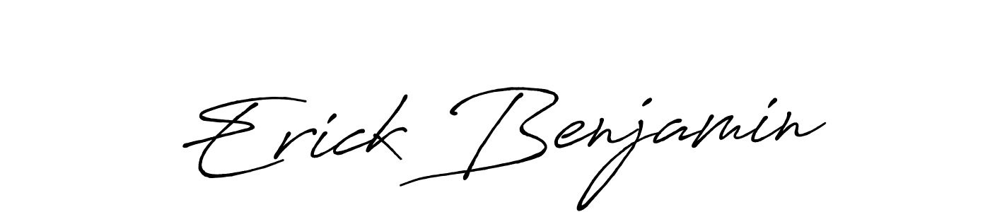 Make a short Erick Benjamin signature style. Manage your documents anywhere anytime using Antro_Vectra_Bolder. Create and add eSignatures, submit forms, share and send files easily. Erick Benjamin signature style 7 images and pictures png