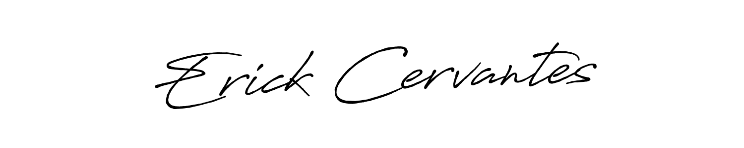Also You can easily find your signature by using the search form. We will create Erick Cervantes name handwritten signature images for you free of cost using Antro_Vectra_Bolder sign style. Erick Cervantes signature style 7 images and pictures png