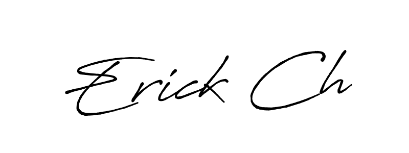 The best way (Antro_Vectra_Bolder) to make a short signature is to pick only two or three words in your name. The name Erick Ch include a total of six letters. For converting this name. Erick Ch signature style 7 images and pictures png