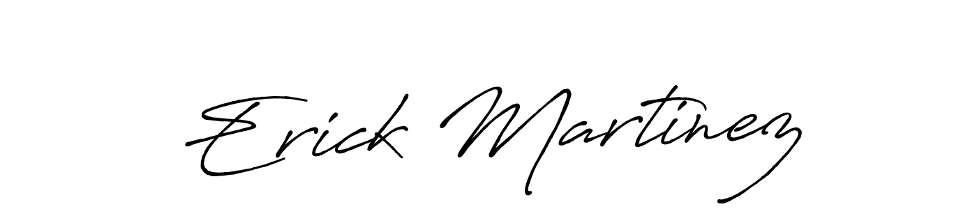 Antro_Vectra_Bolder is a professional signature style that is perfect for those who want to add a touch of class to their signature. It is also a great choice for those who want to make their signature more unique. Get Erick Martinez name to fancy signature for free. Erick Martinez signature style 7 images and pictures png