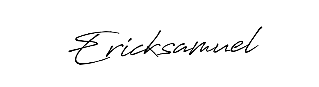 Create a beautiful signature design for name Ericksamuel. With this signature (Antro_Vectra_Bolder) fonts, you can make a handwritten signature for free. Ericksamuel signature style 7 images and pictures png