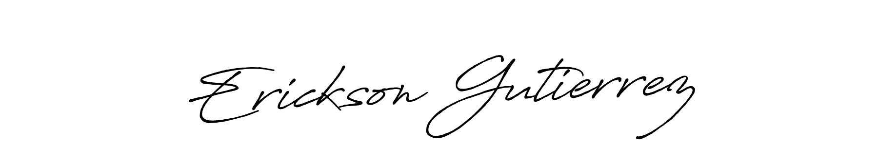 You can use this online signature creator to create a handwritten signature for the name Erickson Gutierrez. This is the best online autograph maker. Erickson Gutierrez signature style 7 images and pictures png