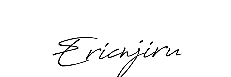 Design your own signature with our free online signature maker. With this signature software, you can create a handwritten (Antro_Vectra_Bolder) signature for name Ericnjiru. Ericnjiru signature style 7 images and pictures png