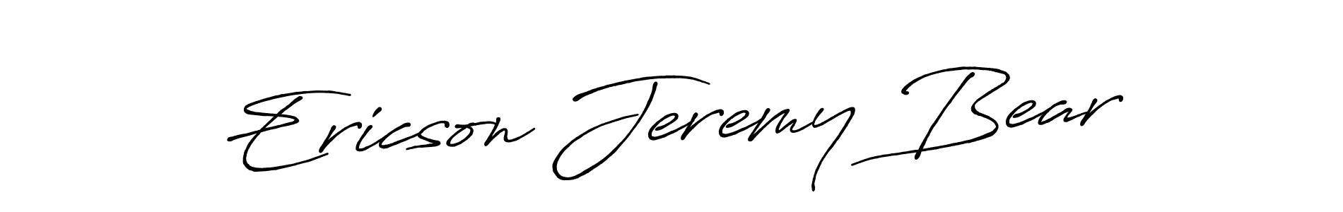 How to make Ericson Jeremy Bear signature? Antro_Vectra_Bolder is a professional autograph style. Create handwritten signature for Ericson Jeremy Bear name. Ericson Jeremy Bear signature style 7 images and pictures png