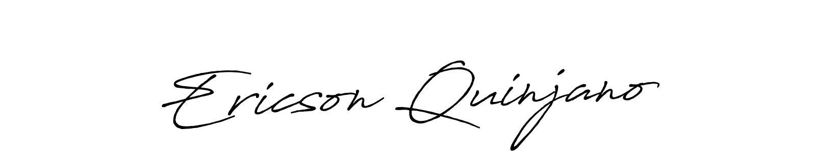 Also we have Ericson Quinjano name is the best signature style. Create professional handwritten signature collection using Antro_Vectra_Bolder autograph style. Ericson Quinjano signature style 7 images and pictures png