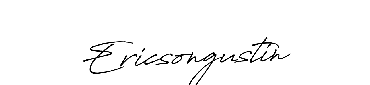 Use a signature maker to create a handwritten signature online. With this signature software, you can design (Antro_Vectra_Bolder) your own signature for name Ericsongustin. Ericsongustin signature style 7 images and pictures png