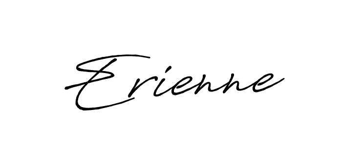 Use a signature maker to create a handwritten signature online. With this signature software, you can design (Antro_Vectra_Bolder) your own signature for name Erienne. Erienne signature style 7 images and pictures png