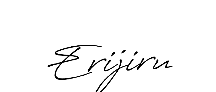 You should practise on your own different ways (Antro_Vectra_Bolder) to write your name (Erijiru) in signature. don't let someone else do it for you. Erijiru signature style 7 images and pictures png