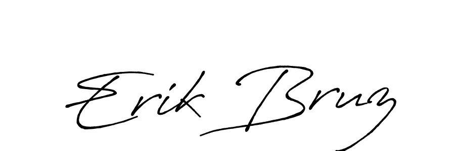 Erik Bruz stylish signature style. Best Handwritten Sign (Antro_Vectra_Bolder) for my name. Handwritten Signature Collection Ideas for my name Erik Bruz. Erik Bruz signature style 7 images and pictures png