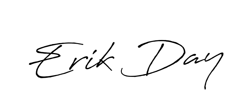 How to make Erik Day name signature. Use Antro_Vectra_Bolder style for creating short signs online. This is the latest handwritten sign. Erik Day signature style 7 images and pictures png