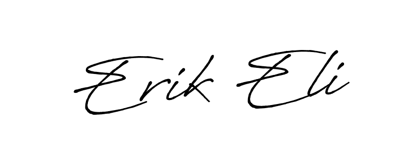 Make a beautiful signature design for name Erik Eli. With this signature (Antro_Vectra_Bolder) style, you can create a handwritten signature for free. Erik Eli signature style 7 images and pictures png