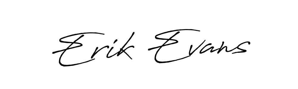 Erik Evans stylish signature style. Best Handwritten Sign (Antro_Vectra_Bolder) for my name. Handwritten Signature Collection Ideas for my name Erik Evans. Erik Evans signature style 7 images and pictures png