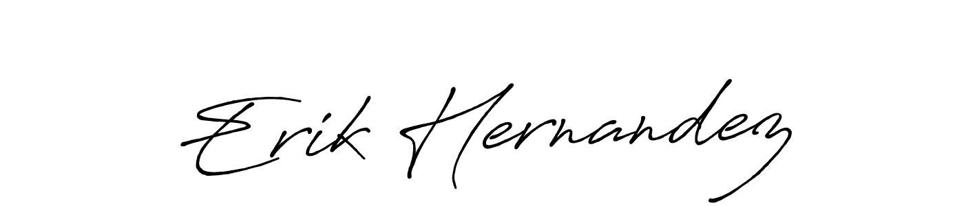 Design your own signature with our free online signature maker. With this signature software, you can create a handwritten (Antro_Vectra_Bolder) signature for name Erik Hernandez. Erik Hernandez signature style 7 images and pictures png