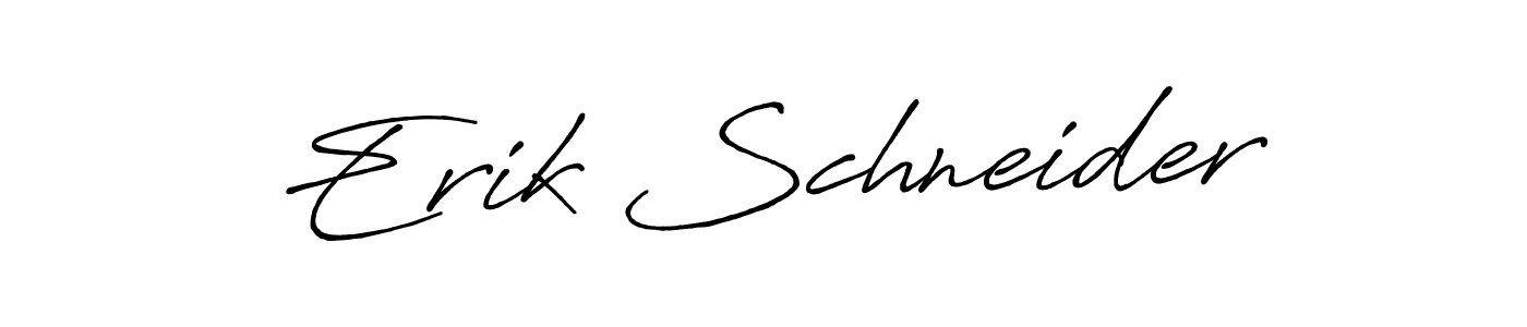Create a beautiful signature design for name Erik Schneider. With this signature (Antro_Vectra_Bolder) fonts, you can make a handwritten signature for free. Erik Schneider signature style 7 images and pictures png